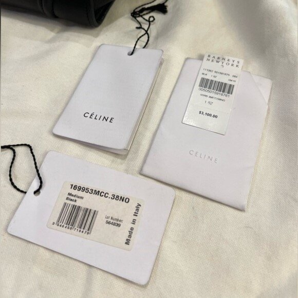 Celine Black Baby Grained Calfskin Medium Phantom Luggage Tote Bag - Pristine Co - Picture 4 of 16